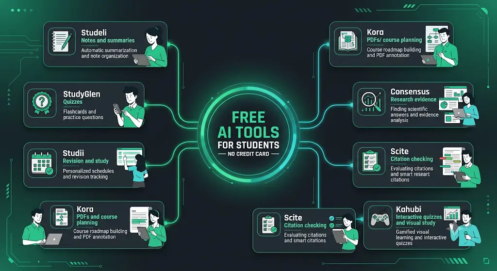 Free AI Tools for Students No Credit Card: