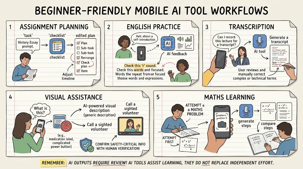 Best AI Tools for Beginners on Mobile