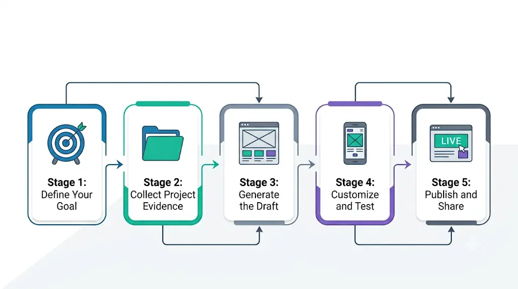 How to Create a Student Portfolio Website with AI, Step by Step